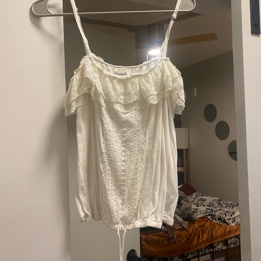 Aeropostale Cream Lace Camisole